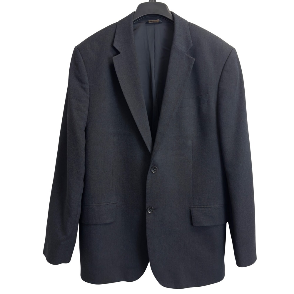 Banana Republic Mens Navy Blue Two Button Blazer Jacket 40R Micro Pattern